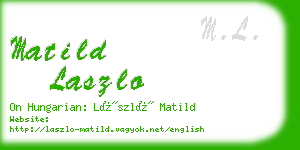 matild laszlo business card